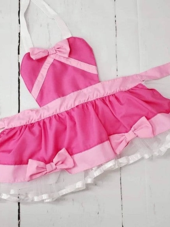 Lover Dovers handmade Other - Baby Cinderella Pink Halloween Costume Newborn Tutu Apron Handmade 0-6M Infant